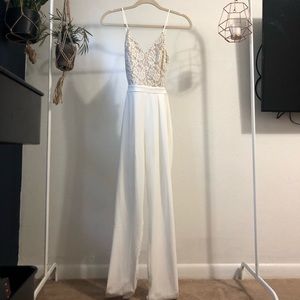 White & Lace jumpsuit